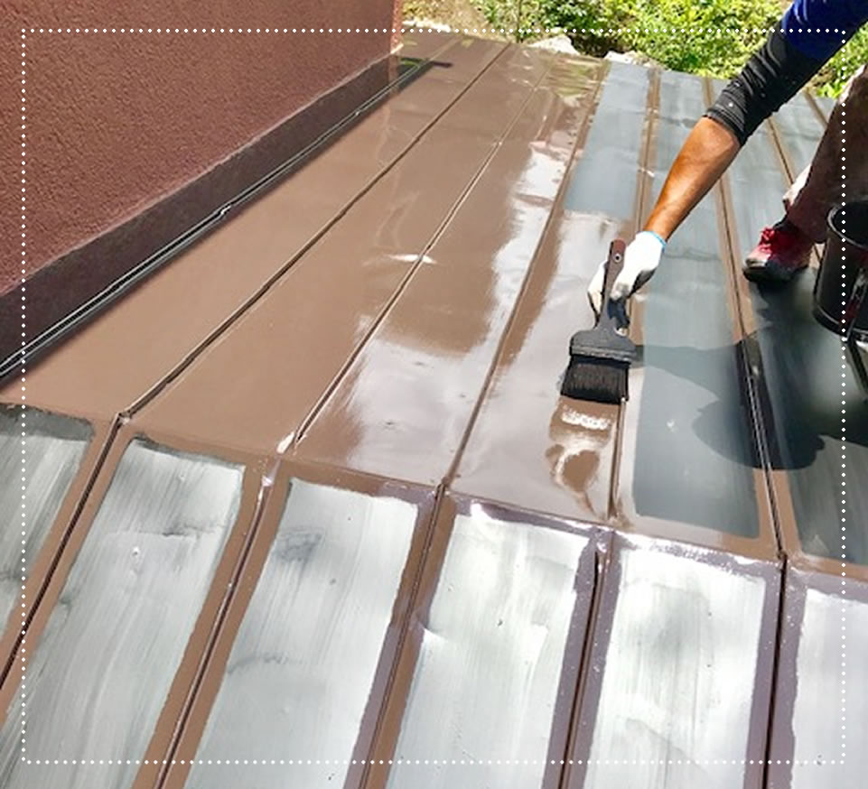 ベテラン職人の屋根塗装工事